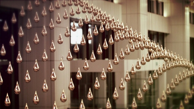 kinetic rain sculpture 1