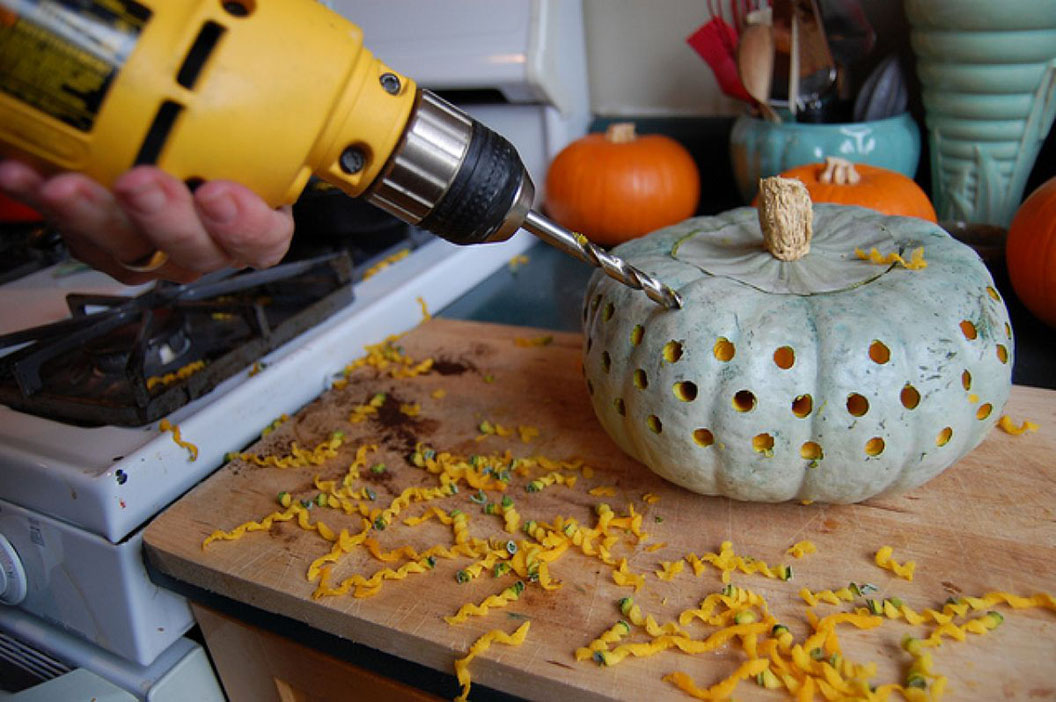 using a drill 2