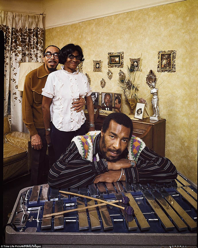 70's rock stars at home with their parents Richie Havens