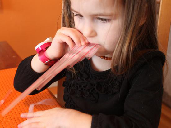 flute made of straws