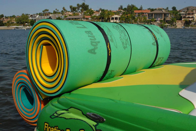 Aqua-lily-pad-rolled-up