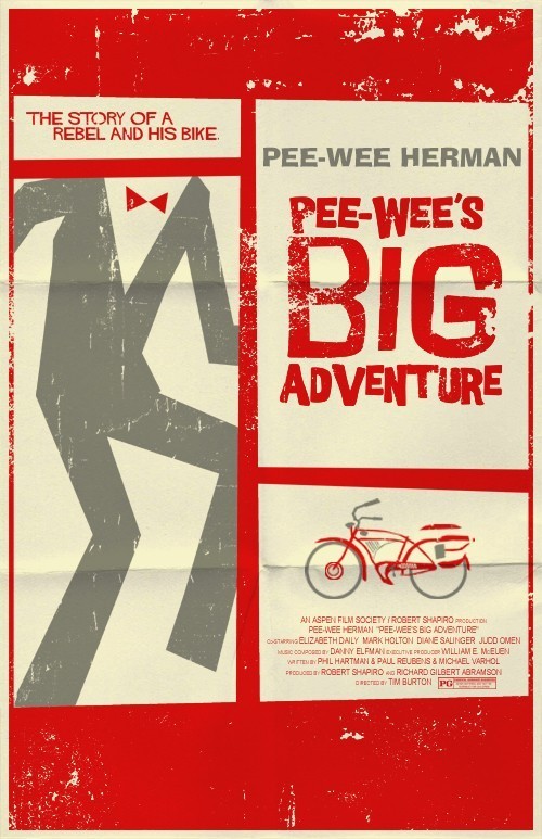 Pee-wee's Big Adventure poster by Team Weiser