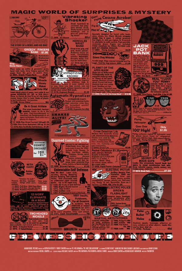 Pee-wee's Big Adventure poster by Adam Juresko