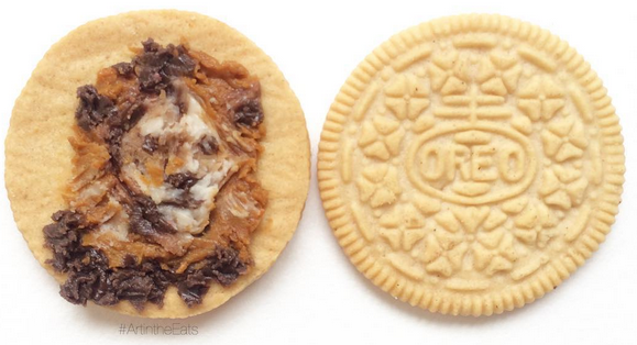 Leo Oreo Cookie Art