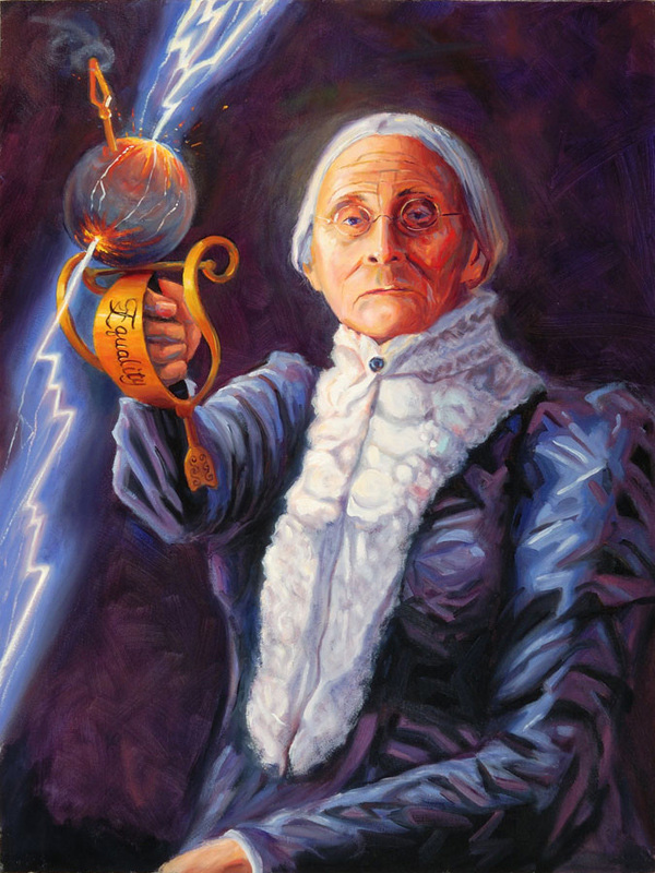 Susan B Anthony #9 painting by Steve Simon